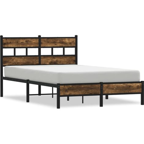 Lit double  Lit adulte  Cadre de lit sans matelas avec tête de lit 120x190 cm (1/5)