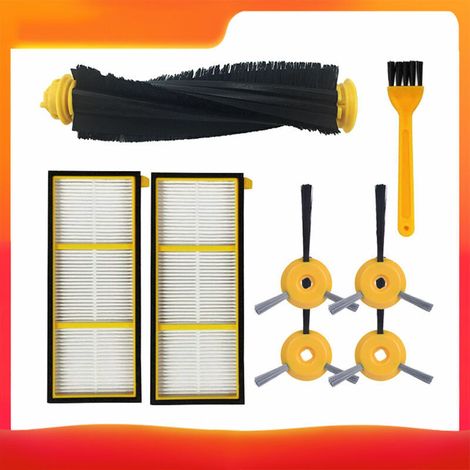 Kit di accessori spazzola compatibile con l'aspirapolvere robot Shark RV700/RV720/RV750/RV750C/RV755 (2 retine filtro + 4 spazzole) (1/5)