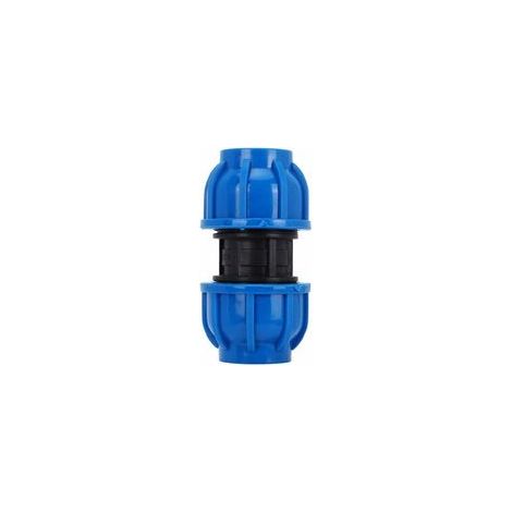 Lot de 4 raccords PE droit 32mm – Connecteur en plastique résistant – Réduit la perte de charge – Préserve la qualité de l'eau potable (1/5)