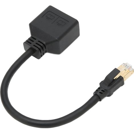 Adaptateur Ethernet 2 Ports RJ45 - Doubleur de Connexion Internet Rapide pour Réseau Maison et Professionnel