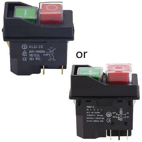 Kld28 4-Pole 16A Electromagnetic Safety Push Button Switch, Easy to Use (1/4)