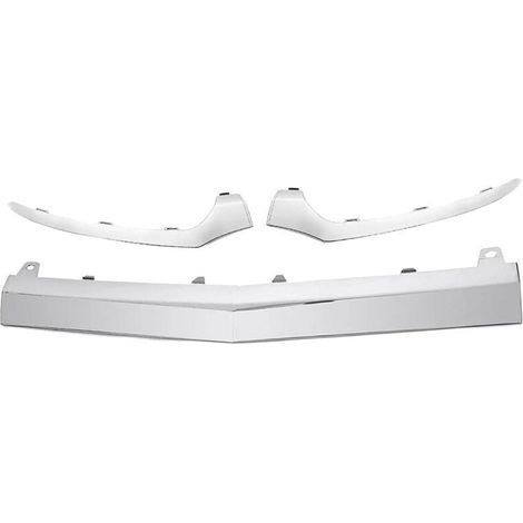 Ensemble de 3 baguettes chromées pour le pare-chocs avant inférieur de la Mercedes-Benz Classe C W205 (2058851474, A2058851574, A2058852500) (1/5)