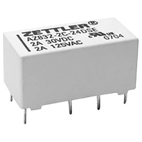 Zettler Electronics AZ832-2C-12DSE Relais pour circuits imprimés 12 V/DC 3 A 2 inverseurs (RT) 1 pc( (1/2)