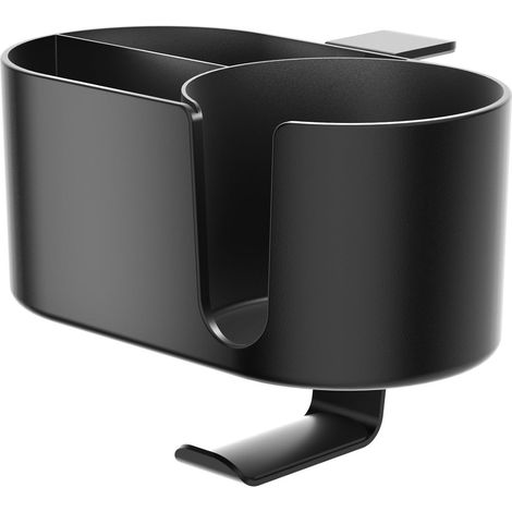 Bureau Drankhouder - 4 En 1 Organizador Para Escritorio - Compatible Con Mesa De Juego O Oficina - Espesor De Borde 2 A 4 Cm - Negro (1/5)