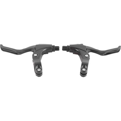 Paire de leviers de frein vélo en alliage d'aluminium léger noir résistant à l'usure, accessoire équipement cyclisme (1/5)