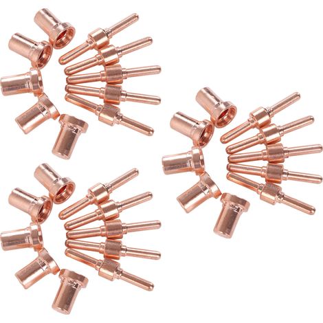Set mit 30 Verbrauchsmaterialien für Plasmaschneidbrenner, Ersatzelektroden und -düsen, Schneidzubehör (1/5)