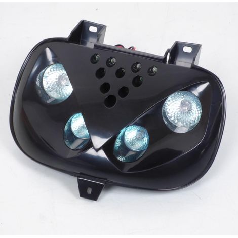 Frontoptik Tnt für Scooter Mbk 50 Spirit schwarz 4 Halogen + 10 (1/2)