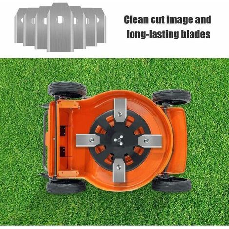 Lot de 45 lames de tondeuse en titane – Compatibles Husqvarna. Gardena. Yardforce – 35x18x0.75mm – Avec 45 vis de montage (1/4)