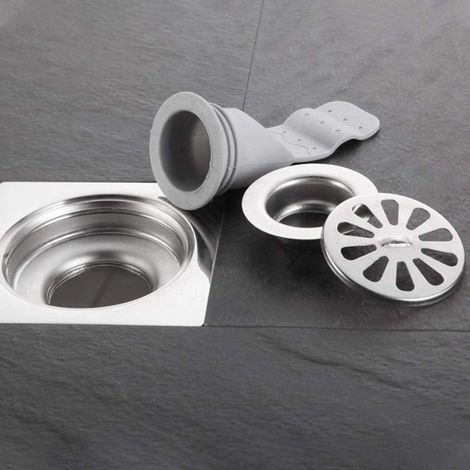 Bonde de sol en silicone, dispositif anti-refoulement, bonde de sol réglable pour évier Dr (1/5)
