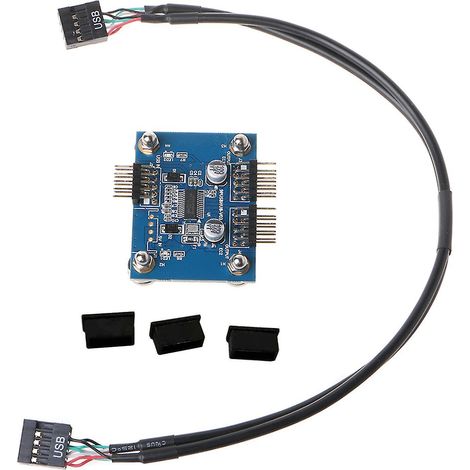 Câble répartiteur USB 2.0 mâle 9 broches vers 2/4 broches femelles