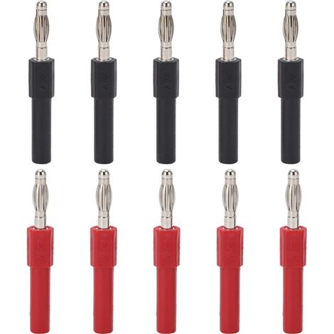 Sets J.20012 4mm Stecker auf 2mm Buchse Bananenstecker für Multimeter - Crezuo