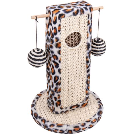 PrimeMatik - Jouet à gratter pour chats avec 2 balles suspendues (1/5)