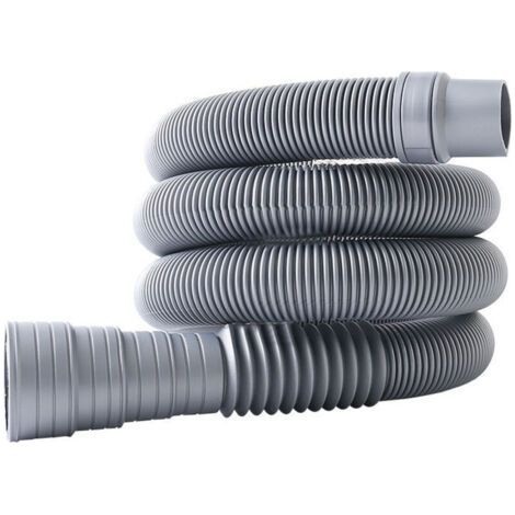 Tuyau de Vidange Flexible, Cuisine évier Salle de Bain Sanitaire Drain Connexion, 3m (1/4)
