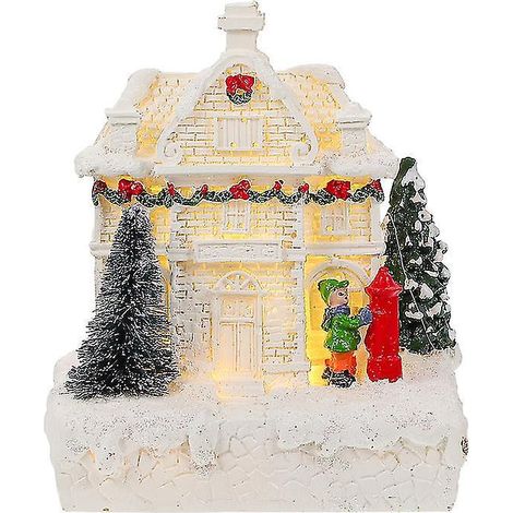 1 décoration de Noël en forme de maison (1/3)