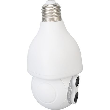 Sicherheitskamera mit Glühbirne, 1080p-Dual-Objektiv, HD-Nachtsicht, Gegensprechanlage, WLAN, AC 110–240 V (1/5)