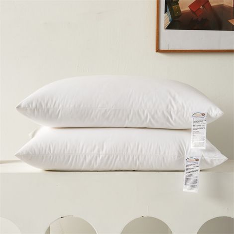 2 pièces oreillers, rembourrage réglable - 100% coton, rembourrage d'oreiller (1/4)