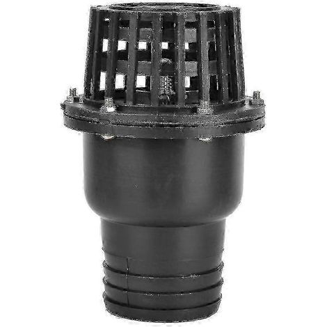 Clapet anti-retour plat en PVC noir de 3 pouces pour pompe à eau ou machine à fluides (1/4)