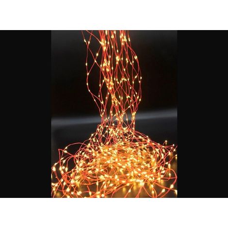 Cascada Luminosa de 400 Luces Leds Multicolor, Uso Interior y exterior IP44