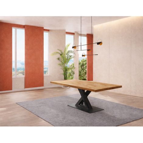 Table de salle à manger moderne avec pied design 200cm RACHA (1/5)