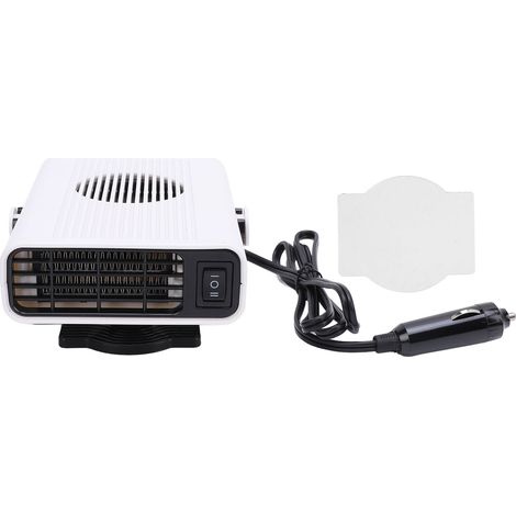Eosnow Autoheizung, 120 W, schnelles Aufheizen, verbesserte Sicherheit, tragbar, effiziente Leistung, Scheibenheizung für Fahrzeuge, weiß, 12 V