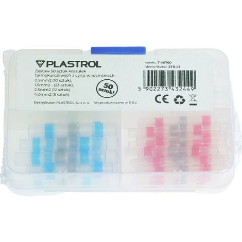 Lot de 50 connecteurs thermorétractables étamés pour câbles (1/3)
