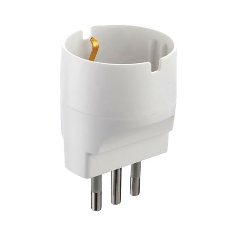ADAPTATEUR SIMPLE SCHUKO 16A 2P+T - prise 10A 2P+T