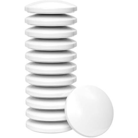 12 Pièces Butee de Porte Interieur, Arret de Porte Adhesive, Amortisseur Porte Placard, Butoir Porte Mural Blanc, Tampon Porte Caoutchouc, Butées de Protection pour Maison et Bureau (1/5)