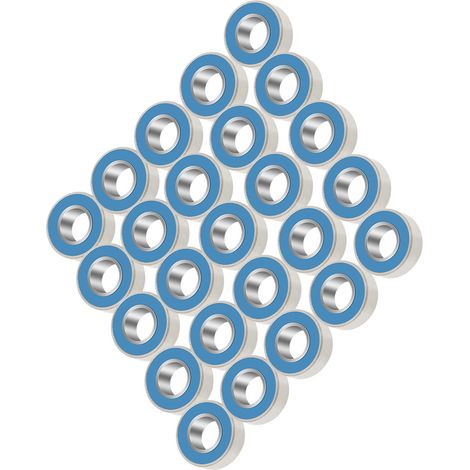 Roulement à billes étanche en caoutchouc MR115-2RS 5114 bleu (1/5)