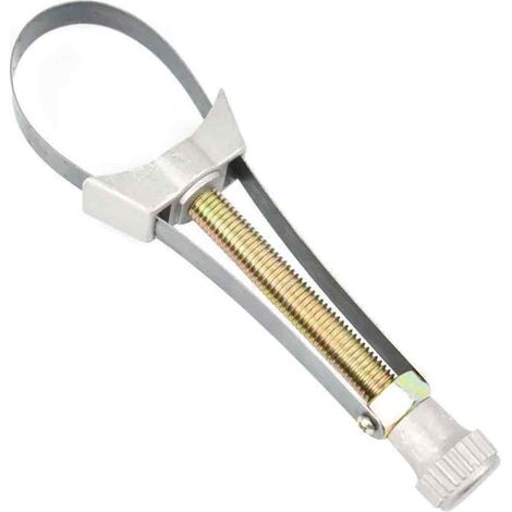 1 clé à filtre à huile, extensible de 6,4 cm à 10 cm, en aluminium, pour démontage et réparation de filtre à huile (1/5)