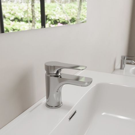 Mélangeur lavabo sans vidange en laiton chromé Mod. Mia (1/5)