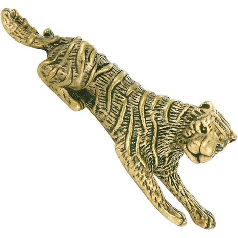 de tigre en laiton vintage élégante figurine miniature pour