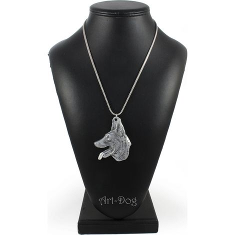 Pastor belga, perro de ganado belga I - collar para perro, colgante de perro en una cadena de plata, joyería única de Art-Dog (1/5)