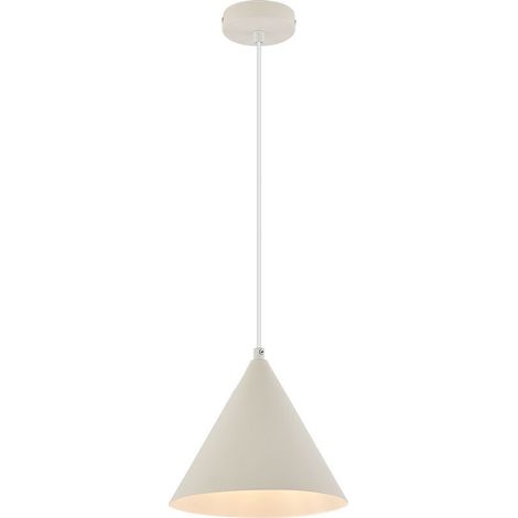 Suspension décorative 1xE27 23W IP20 – Métal blanc (1/4)