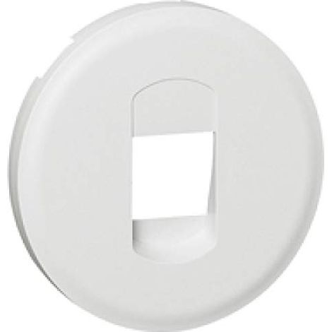 Enjoliveur pour prise haut parleur simple Céliane Finition: Blanc (1/2)