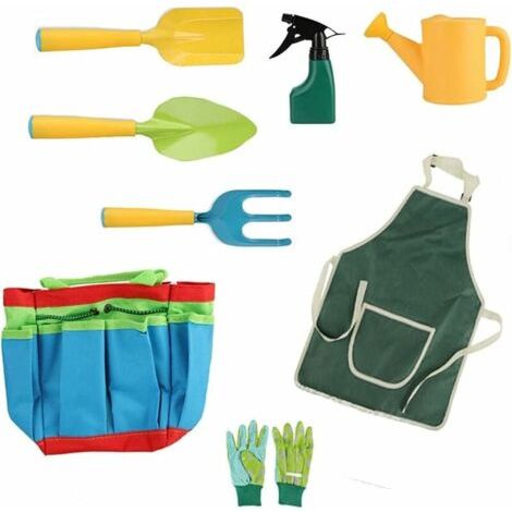Gartengeräte für Kinder, Gartenset für Kinder, tragbare Kinder-Gartengeräte, Tragetasche, Gartenzubehör, Gartengeräte für Kinder, Outdoor-Gartenspielzeug-Set