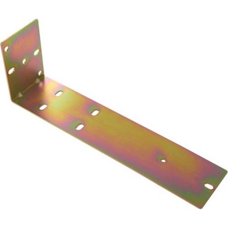 Support En L Pour Rail Din - SPCC Zingué Jaune - Compatible Avec Types 901 902 906 915 916 920 - 192 X 64 X 1 6 Mm - 1 Pièce