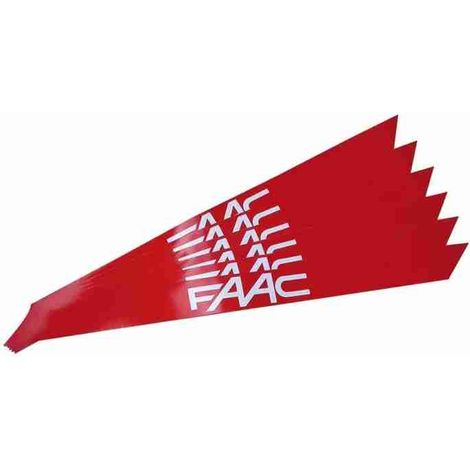 Kit 6 Adesivi Catarifrangenti Per Asta Barriera FAAC 490117