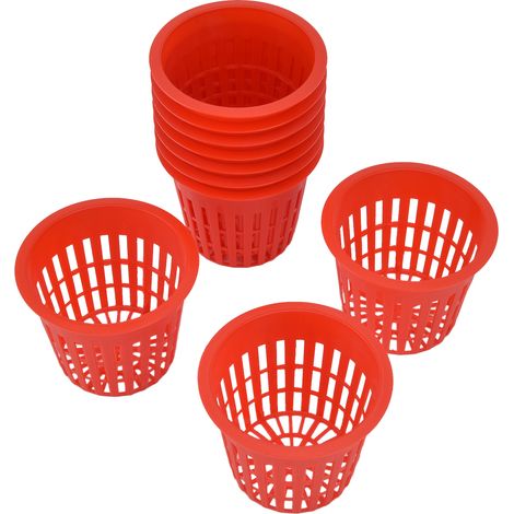 10er-Pack Pflanzkörbe, Pflanzenanbaukörbe, Kunststoff-Hydroponik-Pflanznetzbecher für den Garten (1/5)