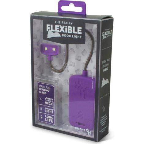 Flexible Buchlampe Lila