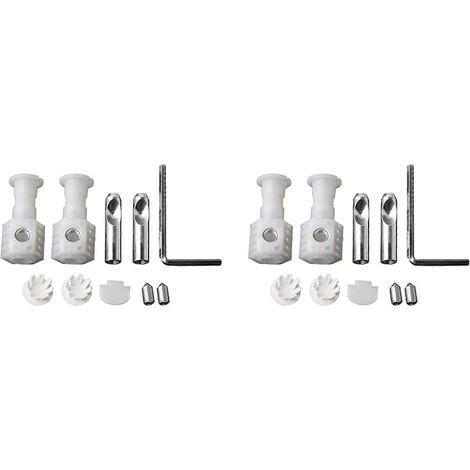 2 kits de fixation pour WC suspendu, vis et boulons de fixation, kit de fixation universel pour abattant de WC suspendu - JBMEDIA (1/4)