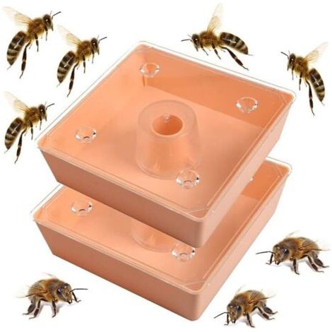 2Pcs Mangeoire Rapide Bee, Outil Dapiculteur Déquipement Dapiculture Pour Mangeoire Dabeilles à Dessus De Ruche Carrée (1/3)