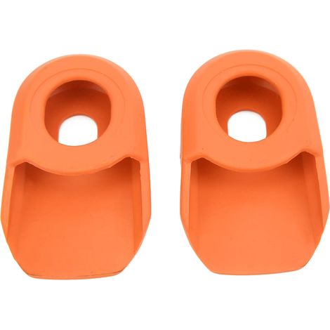 2-teilige Silikon-Schutzhülle für Fahrradkurbelarme, orange (1/5)