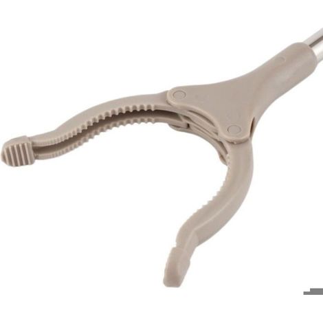 Pince à déchets pliable – Pince en acier inoxydable avec poignée antidérapante et tête rotative (1/5)