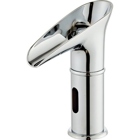 Robinet Automatique à LED,Robinet de Capteur Cascade Lavabo Infrarouge Froid l'eau LED Alimentée par la Pression de l'eau (1/5)