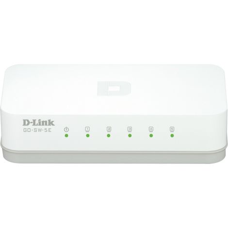 D-Link GO-SW-5E/E switch di rete Non gestito Fast Ethernet (10/100) Bianco