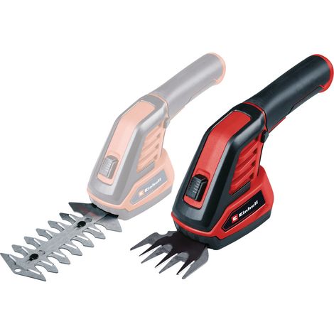 Einhell Cisaille à gazon taille-buissons sans fil GC-CG 3,6/70 Li WT (3,6 V, batterie Li-Ion 2,0 Ah, lame coupe-herbe 70 mm, lame taille-buissons 110 mm) (1/5)