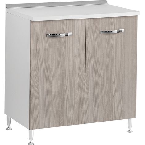 MOBILE BASE PER CUCINE COMPONIBILI L.85 x P.50 x H.85. - 2 ante - col. olmo  - LINEA AZZURRA