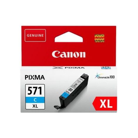 Cartucho de Tinta Original Canon CLI-571CXL Alta Capacidad/ Cian
