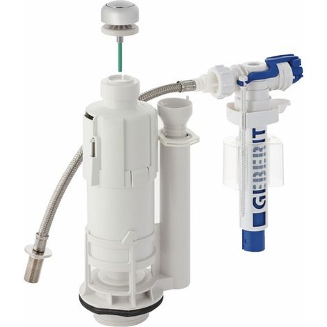 Geberit – Mécanisme de chasse d'eau type 220-380 – Rinçage interrompable – Alimentation 3/8'' – Adaptable en hauteur – Volume de chasse réglable