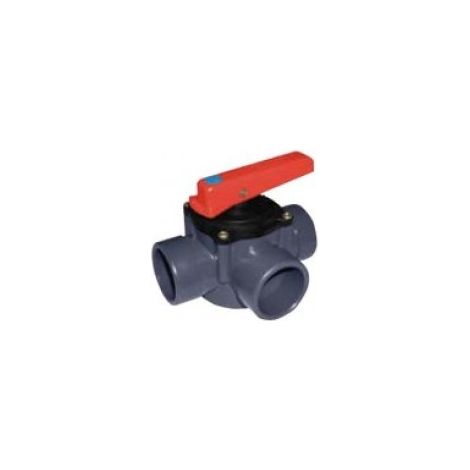 Raccord 3 voies en PVC-U diamètre 50mm